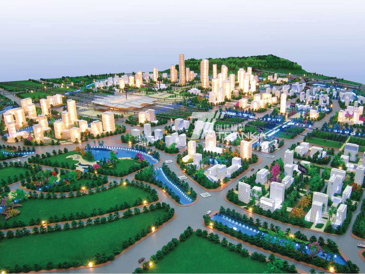 广州南站地区城市规划模型