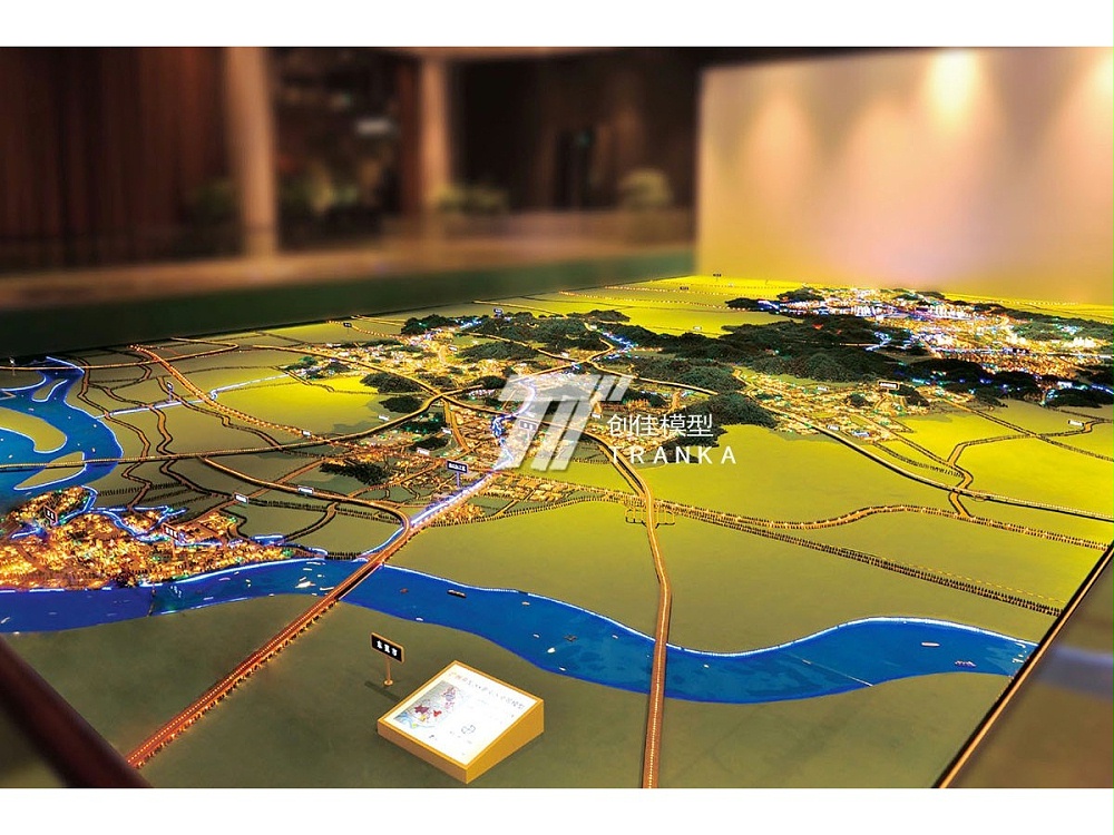 广州开发区萝岗区全景规划模型案例